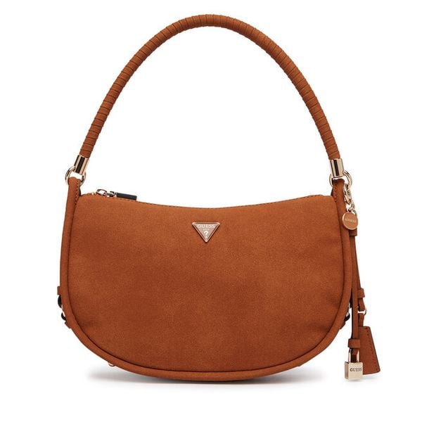 Torebka Guess. Brązowe torebki klasyczne damskie Guess, bez dodatków. Za 349.99 zł.