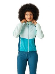 Regatta Kurtka hybrydowa "Steren" w kolorze turkusowym rozmiar: 42. Niebieskie kurtki sportowe damskie Regatta, bez wzorów, bez kaptura. Za 226.77 zł.