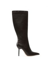 DeeZee Kozaki LS5872-02 Brązowy. Brązowe kozaki damskie DeeZee, ze skóry, bez obcasa, na szpilce, bez zapięcia. Za 159.99 zł.