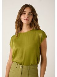 More & More Bluzka w kolorze zielonym rozmiar: 44. Zielone bluzki damskie More & More, bez wzorów, bez kołnierzyka, bez ramiączek. Za 86.95 zł.