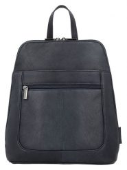 Beagles Skórzany plecak "Benidorm" w kolorze granatowym - 25 x 29 x 9 cm rozmiar: onesize. Niebieskie plecaki Beagles, bez wzorów, z materiału. Za 173.99 zł.