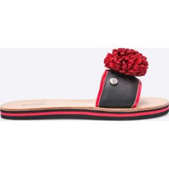 Love Moschino - Klapki. Szare klapki damskie Love Moschino, z materiału. W wyprzedaży za 319.90 zł.