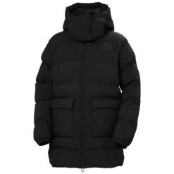 Damska kurtka puchowa Helly Hansen Ellie Puffy. Czarne kurtki damskie Helly Hansen, na zimę, l, bez wzorów, z materiału, bez kaptura. Za 1,012.60 zł.