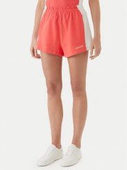 Calvin Klein Swimwear Szorty materiałowe LV00Q61153 Różowy Regular Fit. Czerwone szorty damskie Calvin Klein Swimwear, bez wzorów, z bawełny. Za 189.99 zł.