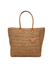DeeZee Torebka DZE-L-004-07 Brązowy. Brązowe shopper bag DeeZee, z materiału, bez dodatków. Za 149.99 zł.