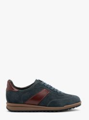 Granatowe sportowe półbuty z bordowymi elementami PATTY. Niebieskie obuwie sportowe casual damskie Ryłko, z materiału. Za 429.99 zł.