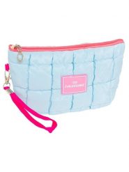 Zwillingsherz Kosmetyczka "Uni" w kolorze błękitnym - 23 x 14 cm rozmiar: onesize. Niebieskie kosmetyczki damskie Zwillingsherz, bez wzorów, z materiału. Za 61.31 zł.