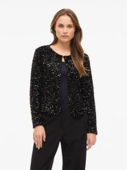 Vila Kardigan "Faith" w kolorze czarnym rozmiar: XS. Czarne kardigany damskie Vila, xs, bez wzorów. Za 82.83 zł.