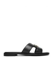 Beverly Hills Polo Club Klapki EO-WI16-ALYSHA-02 Czarny. Czarne klapki damskie Beverly Hills Polo Club, bez wzorów, ze skóry, bez obcasa, bez zapięcia. Za 279.99 zł.