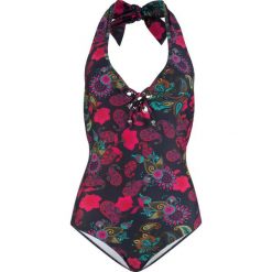 Kostium kąpielowy bonprix różowy z nadrukiem. Czerwone stroje jednoczęściowe bonprix, z nadrukiem. Za 119.99 zł.