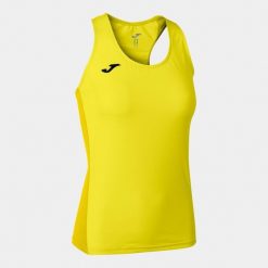 Koszulka do biegania damska Joma R-Winner bez rękawów. Żółte koszulki damskie Joma, xl, bez wzorów, bez kołnierzyka, bez ramiączek. Za 129.99 zł.