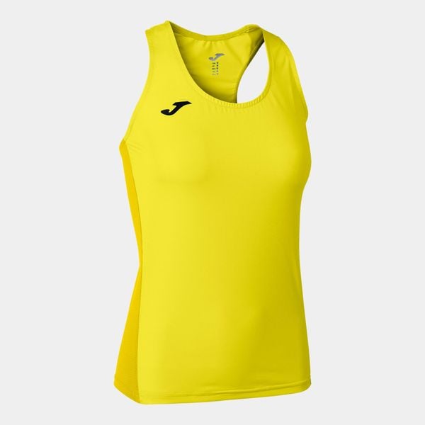 Koszulka do biegania damska Joma R-Winner bez rękawów. Żółte koszulki damskie Joma, xl, bez wzorów, bez kołnierzyka, bez ramiączek. Za 129.99 zł.