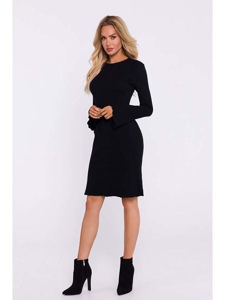 Made of emotion Sukienka w kolorze czarnym rozmiar: XXL/3XL. Czarne sukienki damskie Made Of Emotion, bez wzorów, bez ramiączek. Za 127.99 zł.