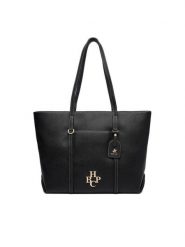Beverly Hills Polo Club Torebka CEO-BHPC-C-024-09 Czarny. Czarne shopper bag Beverly Hills Polo Club, z materiału, bez dodatków. Za 229.99 zł.