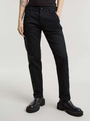 G-Star Spodnie chino w kolorze czarnym rozmiar: W25/L32. Czarne spodnie materiałowe damskie G-Star, bez wzorów. Za 166.49 zł.