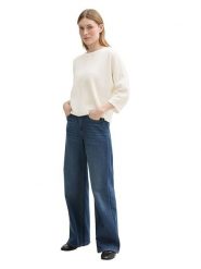 Tom Tailor Sweter w kolorze kremowym rozmiar: L. Brązowe swetry klasyczne damskie Tom Tailor, l, ze splotem, bez kołnierzyka. Za 149.66 zł.