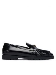 PINKO Mokasyny Nora 01 SD0435P114 Czarny. Czarne mokasyny damskie Pinko, z lakierowanej skóry, bez obcasa. Za 1,029.00 zł.