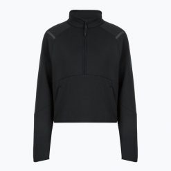 Bluza Under Armour Unstoppable Fleece HZ. Czarne bluzy damskie Under Armour, bez wzorów, bez kaptura. Za 239.99 zł.