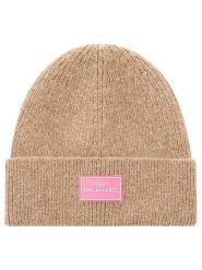 Zwillingsherz Czapka w kolorze beżowym rozmiar: onesize. Brązowe czapki damskie Zwillingsherz, bez wzorów, ze skóry. Za 104.99 zł.