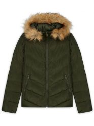 Northwood Kurtka zimowa "Grossau" w kolorze khaki rozmiar: S. Brązowe kurtki damskie Northwood, na zimę, s, bez wzorów, z puchu, bez kaptura. Za 155.82 zł.