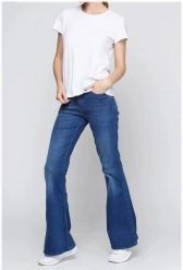 LEE SKINNY FLARE DAMSKIE SPODNIE JEANSOWE WORN PACIFIC L316AVNG. Rurki damskie Lee, bez wzorów, z jeansu. Za 209.99 zł.