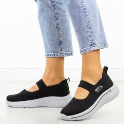Czarne sportowe buty damskie Potocki 01313. Czarne obuwie sportowe casual damskie POTOCKI, z jeansu. Za 119.00 zł.