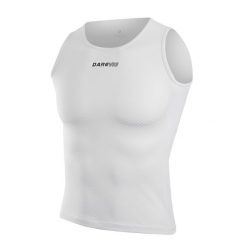 Koszulka DAREVIE Airgrid Mesh – wentylowana 3D – lato. Białe koszulki damskie DAREVIE, bez wzorów, z meshu, bez kołnierzyka, bez ramiączek. Za 117.41 zł.