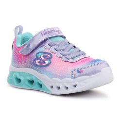Buty Skechers S Lights Flutter Heart Lights 302315-LVMT różowe. Czerwone buty sportowe dziewczęce z gumy, bez zapięcia. Za 374.47 zł.