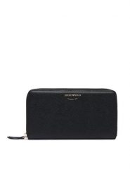 Emporio Armani Portfel EW000366 AF19568 Czarny. Czarne portfele damskie Emporio Armani, bez wzorów, ze skóry. Za 1,039.00 zł.