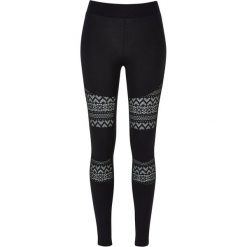 Legginsy Damskie Z Szydełkową Koronkową Wstawką. Czarne legginsy damskie Urban Classics, xs, bez wzorów, z koronki. Za 104.99 zł.