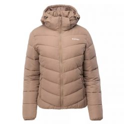 Kurtka pikowana damska zimowa Hi-Tec Lady Safi SP - beżowa, Rozmiar XXL. Brązowe kurtki damskie Hi-tec, na zimę, l, bez wzorów, z materiału, bez kaptura. Za 149.99 zł.
