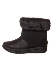 Clarks Botki "Cabrini Reef" w kolorze czarnym rozmiar: 41,5. Czarne botki damskie Clarks, bez obcasa, bez zapięcia. Za 219.60 zł.