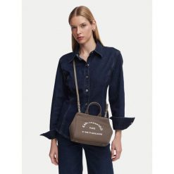 Torebka KARL LAGERFELD. Brązowe torebki klasyczne damskie KARL LAGERFELD, bez dodatków. Za 429.99 zł.