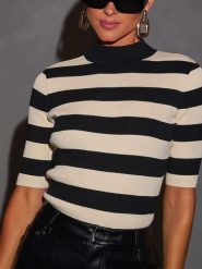 LA Angels Sweter w kolorze czarno-kremowym rozmiar: M. Brązowe swetry klasyczne damskie LA Angels, m, bez kołnierzyka. Za 113.99 zł.