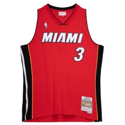 Koszulka Nba Miami Heat Dwyane Wade. Czarne koszulki damskie Mitchell & Ness, bez wzorów, bez kołnierzyka, bez ramiączek. Za 517.00 zł.
