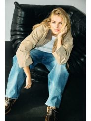 Noisy may Kurtka przejściowa w kolorze beżowym rozmiar: S. Brązowe kurtki damskie Noisy may, s, bez wzorów, z bawełny, bez kaptura. Za 167.28 zł.