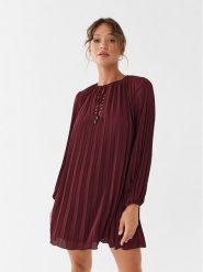 Liu Jo Sukienka codzienna MF3399 T0414 Bordowy Relaxed Fit. Czerwone sukienki damskie Liu Jo, bez wzorów, z syntetyku, bez ramiączek. Za 569.99 zł.