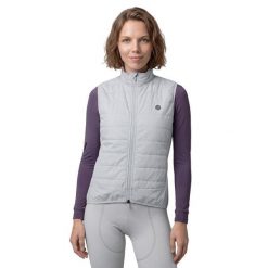 Damskie termiczna kamizelka rowerowa Kolarstwo Siroko SRX Ultra Warm-W Gray. Szare kamizelki damskie SIROKO, bez wzorów, z materiału, bez kaptura. Za 512.00 zł.