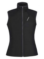 Icepeak Kamizelka softshellowa "Brush" w kolorze czarnym rozmiar: 38. Czarne kamizelki damskie Icepeak, m, bez wzorów, bez kaptura. Za 140.53 zł.