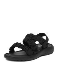 DeeZee Sandały CEO-CS2P283-01 Czarny. Czarne sandały dziewczęce DeeZee, z materiału, bez obcasa, bez zapięcia. Za 79.99 zł.