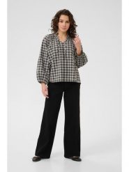 Kaffe Bluzka w kolorze szarym rozmiar: 36. Szare bluzki damskie Kaffe, bez wzorów, z bawełny, bez kołnierzyka, bez ramiączek. Za 126.15 zł.