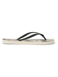 Reef Japonki "Seaside" w kolorze czarnym rozmiar: 42,5. Czarne klapki damskie Reef, bez wzorów, z otwartym noskiem, bez obcasa, bez zapięcia. Za 114.95 zł.