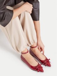 MEXX Baleriny EO-WS1288-03 Czerwony ciemny. Czerwone balerinki damskie Mexx, bez wzorów. Za 299.99 zł.
