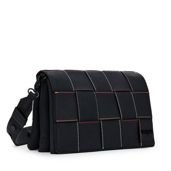 Torebka Desigual. Czarne listonoszki damskie Desigual, bez wzorów, bez dodatków. Za 289.99 zł.