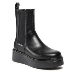 Botki Jenny Fairy. Czarne botki damskie Jenny Fairy, bez obcasa, na płaskiej podeszwie, bez zapięcia. Za 107.99 zł.