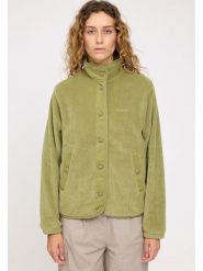 MAZINE Kurtka polarowa "Fleet" w kolorze oliwkowym rozmiar: S. Zielone kurtki damskie MAZINE, s, bez wzorów, z polaru, bez kaptura. Za 152.62 zł.