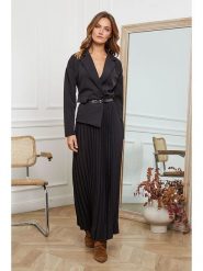 Joséfine Sukienka "Jaune" w kolorze czarnym rozmiar: XL. Czarne sukienki damskie Joséfine, bez wzorów, ze skóry, bez ramiączek. Za 183.15 zł.