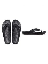 Crocs Japonki "Baya II" w kolorze czarnym rozmiar: 46/47. Czarne klapki damskie Crocs, bez wzorów, z tworzywa sztucznego, z otwartym noskiem, bez obcasa, bez zapięcia. Za 70.24 zł.