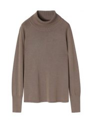 TATUUM Golf w kolorze jasnobrązowym rozmiar: S. Brązowe golfy damskie TATUUM, s, bez wzorów, ze splotem, bez ramiączek. Za 92.45 zł.