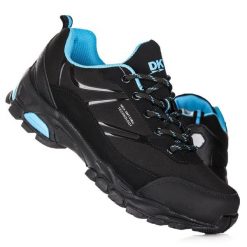 Buty damskie trekkingowe wodoodporne DK FALCON. Czarne obuwie trekkingowe damskie DK, z materiału, bez zapięcia. Za 149.00 zł.